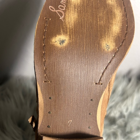 Sam Edelman Packer Booties - Honey Tan Ankle Boots Size 7 - Picture 9 of 10